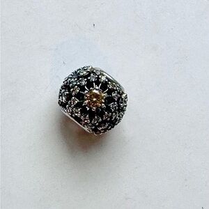 Pandora Inner Radiance Charm with Golden & Clear Cz